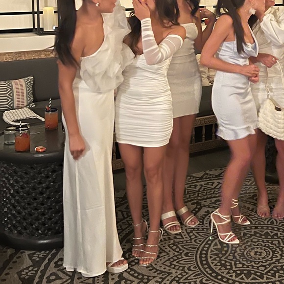 Zara Asymmetrical Rib Organza Top - Picture 6 of 6